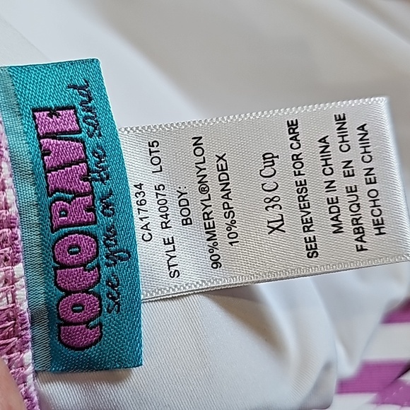 Coco RAVE bikini top size XL 38 C cup NWT - Picture 6 of 6